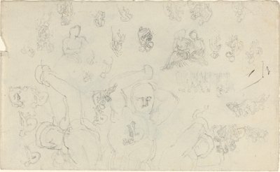 Çalışma Sayfası [recto ve verso] by John Flaxman
