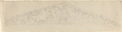Parthenon Batı Alınlığının Yeniden İnşası Çalışması by John Flaxman