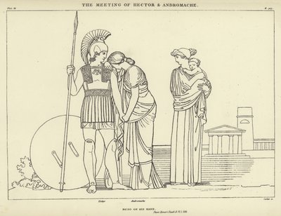The Meeting of Hector and Andromache  by John Flaxman