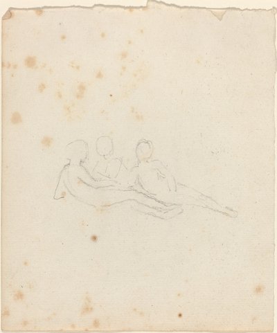 Üç Yatan Kadın Figürü by John Flaxman