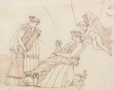 Doğumunda Phoebus'a, Aeschylus'tan, Furies by John Flaxman