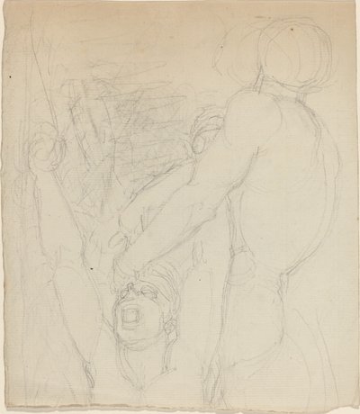 İki Dövüş Figürü by John Flaxman
