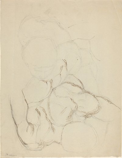 Yukarıdan Görülen İki Erkek Çıplak by John Flaxman