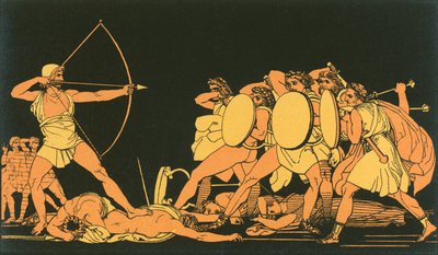 Ulysses talipleri öldürüyor by John Flaxman