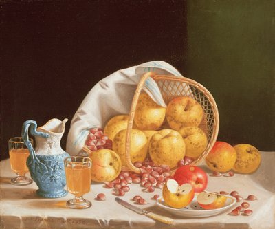 Sarı Elmalı Natürmort, 1858 by John Francis