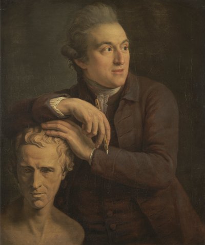 Laurence Sterne Büstü ile Joseph Nollekens by John Francis Rigaud