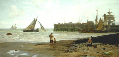 Alçak Gelgit, Whitstable Limanı by John Fraser