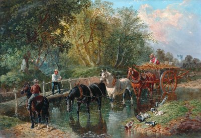 ಸ್ಟ್ರೀಮ್ ಟರ್ಕ್ ಅನ್ನು ದಾಟುವುದು by John Frederick Herring Junior