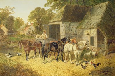 Koşumdaki Atlar by John Frederick Herring Junior