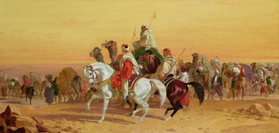 Bir Arap Karavanı by John Frederick Herring Senior