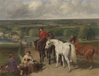 Kraliyet atlarını çalıştırmak, 1847-55 by John Frederick Herring Senior