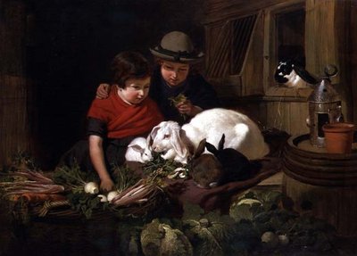 tavşan meraklıları by John Frederick Herring Senior