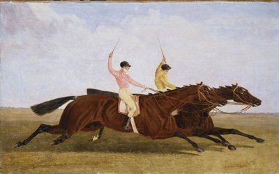 William Scott ile Hicivci, John Day Up ile Taç Giydirmeyi Yendi - St. Leger 1841 by John Frederick Herring Senior