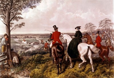 Tilki Avına Çıkış Baskı John Frederick Herring (1795-1865) 1870 Özel Koleksiyon by John Frederick Herring Senior