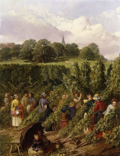 Hop Toplayıcılar, 1855 by John Frederick Herring Senior
