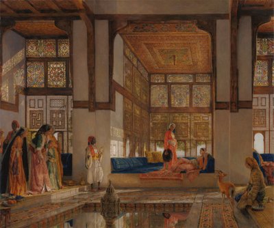 Ziyaretçi Kabul Eden Bayan (Resepsiyon) by John Frederick Lewis