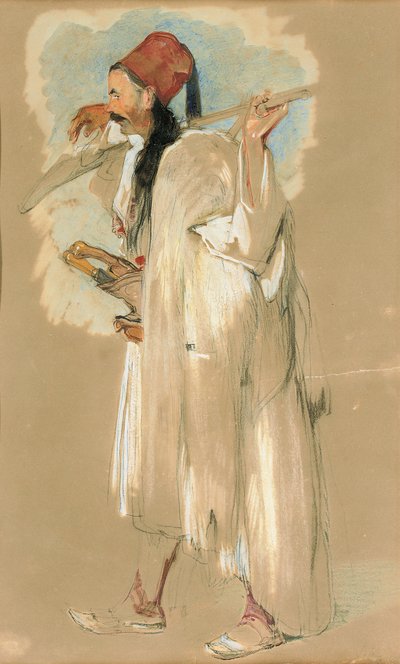 Bir Suliote Savaşçısı by John Frederick Lewis