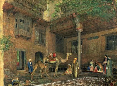 Ressamın Evi Avlusu, Kahire, c.1851 by John Frederick Lewis