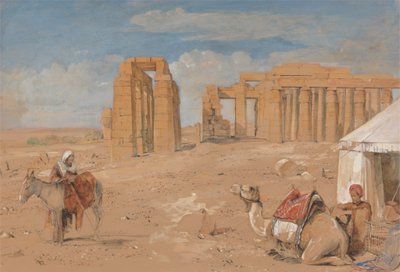 Thebes'deki Ramesseum by John Frederick Lewis