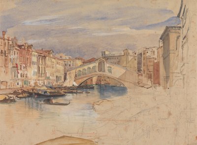 Venedik: Büyük Kanal ve Rialto by John Frederick Lewis