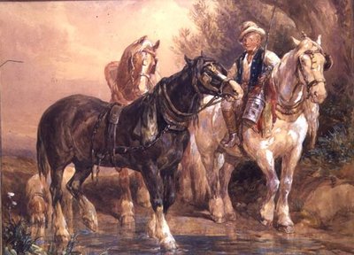 Oğlan ve Araba Atları by John Frederick Tayler