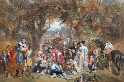 Charles II zamanında ülke partisi, 1852 by John Frederick Tayler