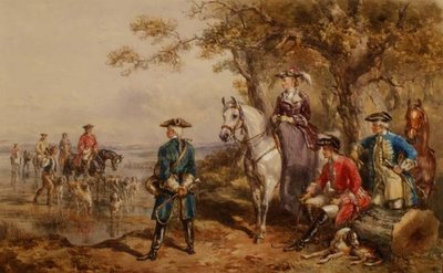 su samuru avı by John Frederick Tayler