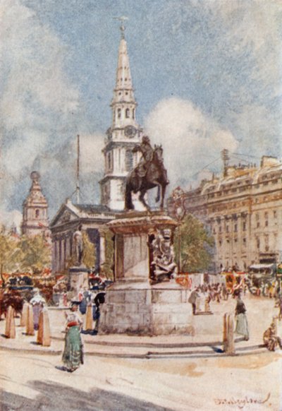 Charles I ve St. Martin-in-the-Fields Heykeli ile Charing Cross, by John Fulleylove