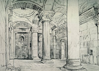 Kudüs - Altın veya Güzel Kapının İçi, 1902. by John Fulleylove