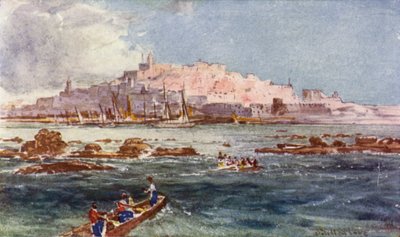 Joppa, Denizden (renkli taş) by John Fulleylove