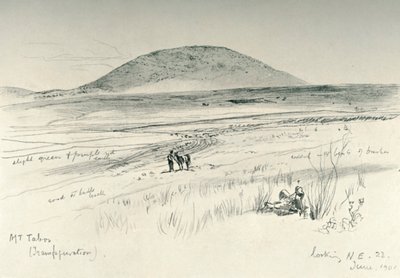 Tabor Dağı, 1902. by John Fulleylove