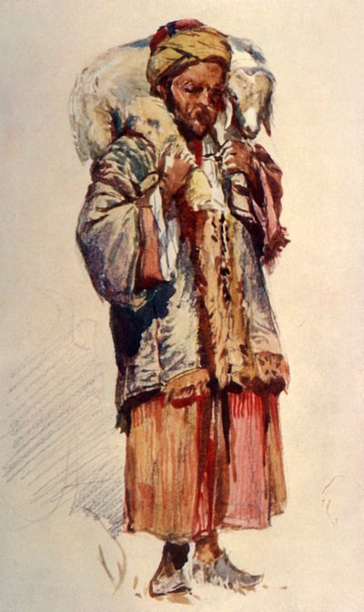 Omuzlarında Kuzu Taşıyan Suriyeli Çoban Ebu Mustafa, 1902. by John Fulleylove