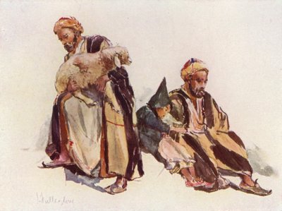 Suriye Çobanları ve Çoban Çocuk by John Fulleylove