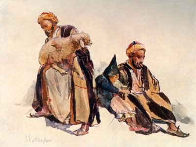 Suriye Çobanları ve Çoban Çocuk, 1902. by John Fulleylove