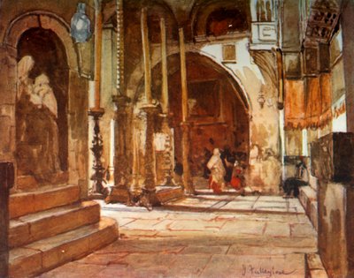 Haçlılar Kilisesi Ambulatuvarından Mesh Edici Taş, 1902. by John Fulleylove