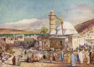 Tiberias Camii ve Celile Gölü by John Fulleylove
