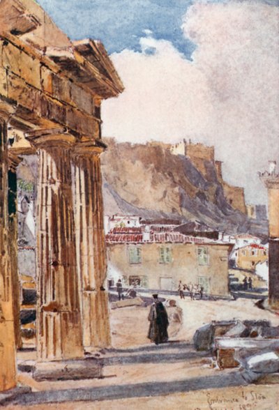 Athena Archegetis Portikosu by John Fulleylove