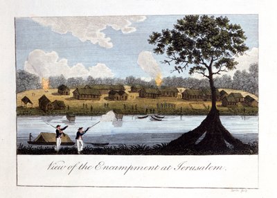Yeruşalim'deki Kamptan Görünüm, 1813 by John Gabriel Stedman