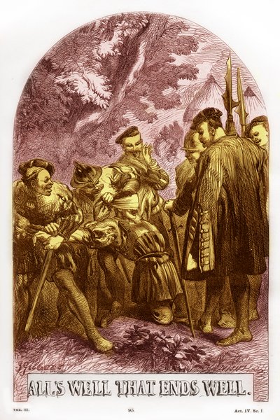 İyi Biten Her Şey İyidir, William Shakespeare by John Gilbert
