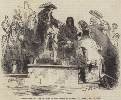 Orange Prensi'nin Torbay'a Çıkışının Yıldönümü, 5 Kasım 1688 by John Gilbert