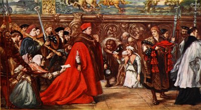 Kardinal Wolsey Westminster Hall yolunda, 