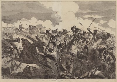 Balaclava'da Hafif Süvari Hücumu by John Gilbert