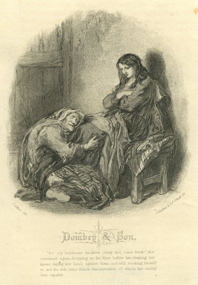 Dombey ve Oğlu: Alice Brown ve Annesi by John Gilbert