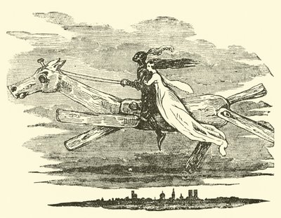 Büyülü At Üzerinde Don Kişot by John Gilbert