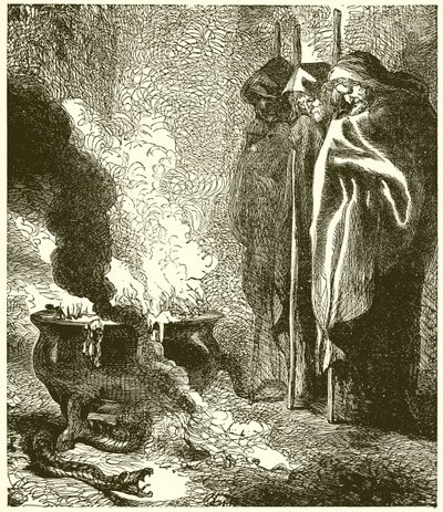 Macbeth: Üç Cadılar by John Gilbert