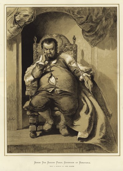 Senyor Don Sancho Panza by John Gilbert