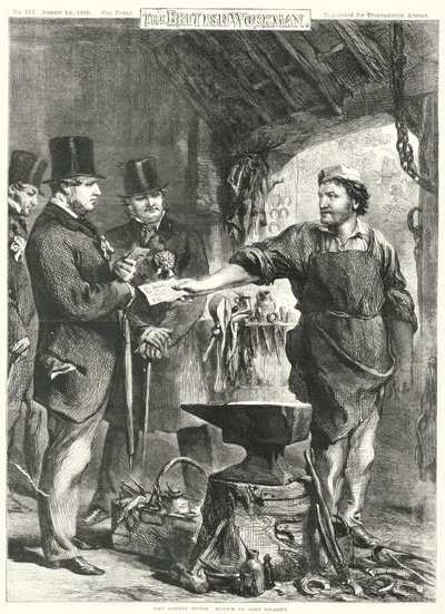 Dürüst Seçmen (gravür) by John Gilbert