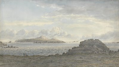 St. Davids Head, Pembrokeshire, c.1805 (kağıt üzerinde wc) by John Glover