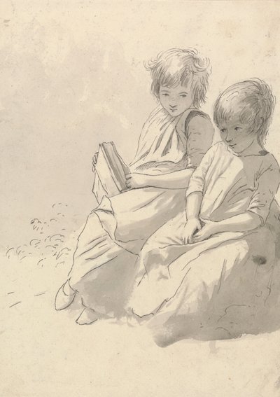 iki küçük kız by John Glover