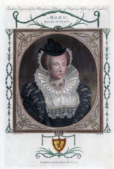 Halk arasında İskoç Kraliçesi Mary olarak bilinen İskoçya Kralı I. Mary, 1794. by John Goldar